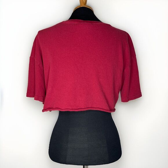 Vintage NBA Cleveland Cavaliers Womens Small Crop Top Shirt Basketball 90s Retro - Picture 2 of 8